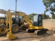 PC55MR-2 Used KOMATSU Excavator With Rubber Track Shoe No Oil Leakage